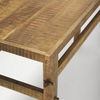 Rosie Small Brown Wood Console Table, by Mercana, 54" length x 16" width x 30" height thumbnail 7