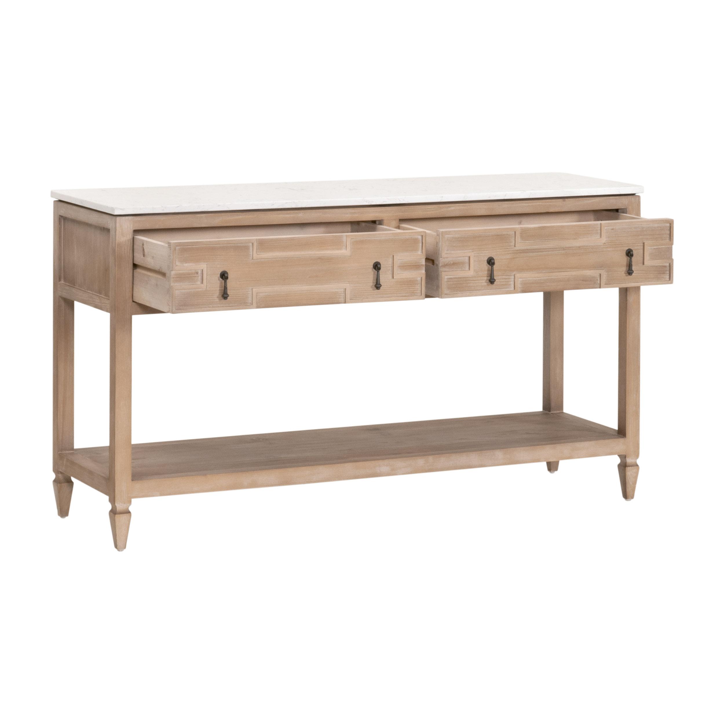 Emerie 2-Drawer Entry Console, Console Table by Essentials for Living, 54" width x 30.25" height x 16.25" depth View 4