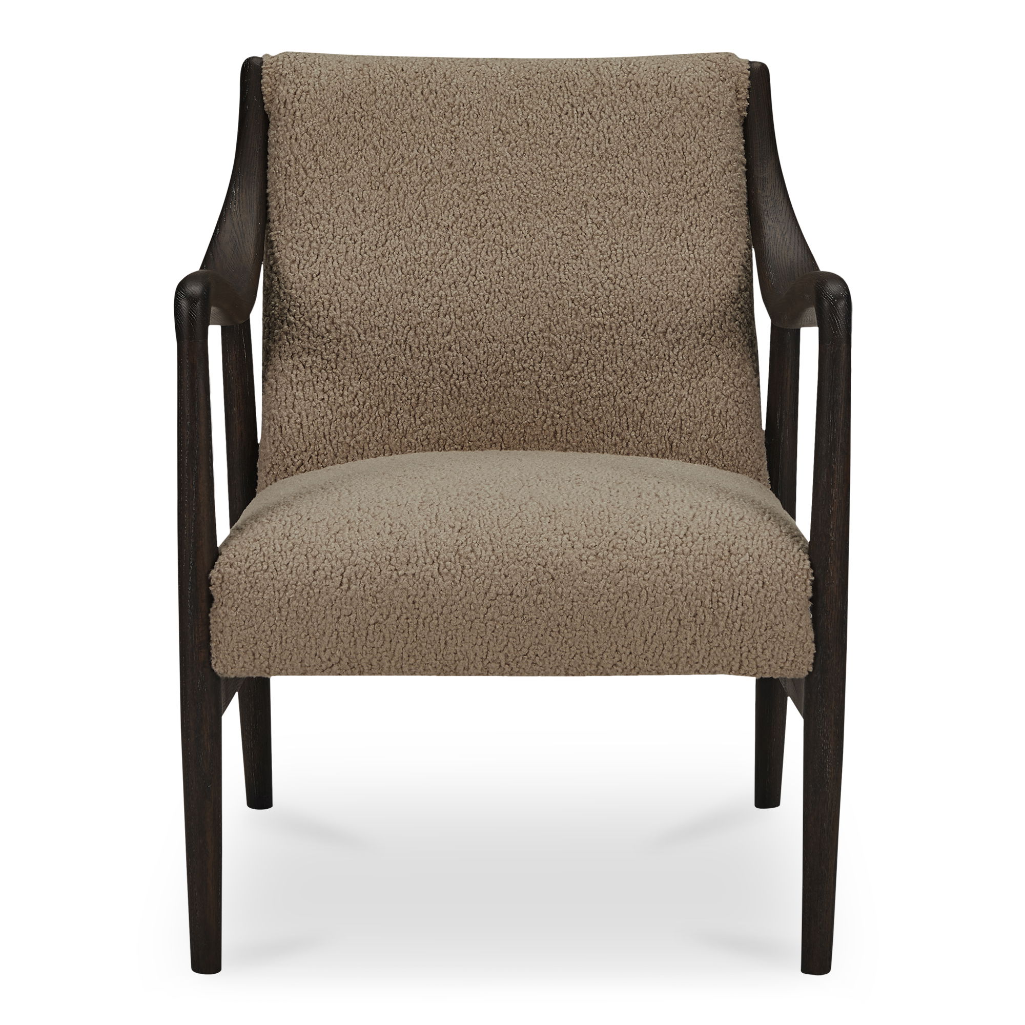 Yates Accent Chair Beige Faux Shearling large image 