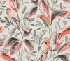 Tropical Love Birds Grey Wallpaper, by York Wall, 27' length x 2'3" width x 0.02" depth thumbnail 1