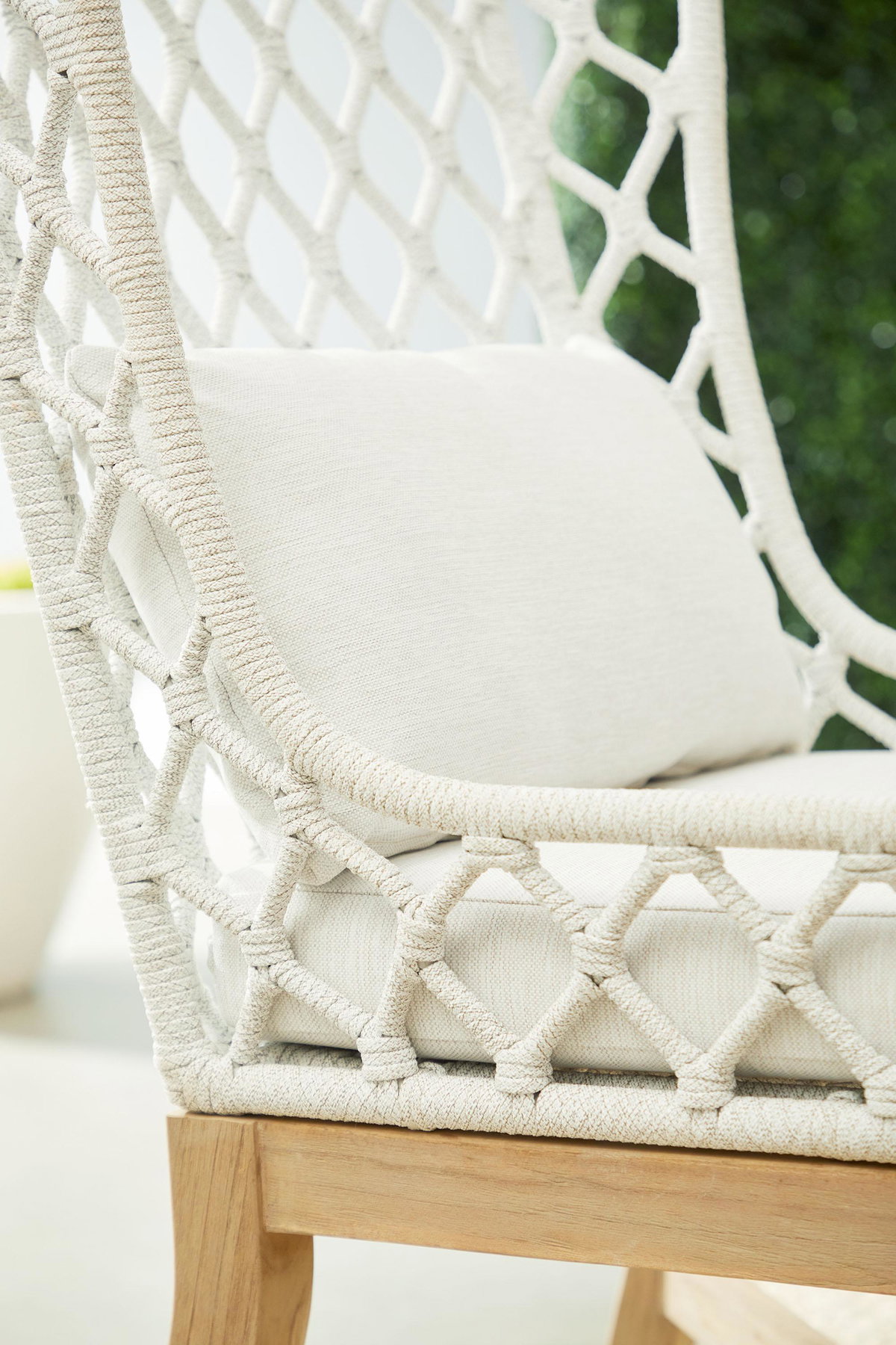 Lattis Outdoor Wing Chair, Dining Chair by Essentials for Living, 25.5" width x 41.25" height x 28.5" depth View 9