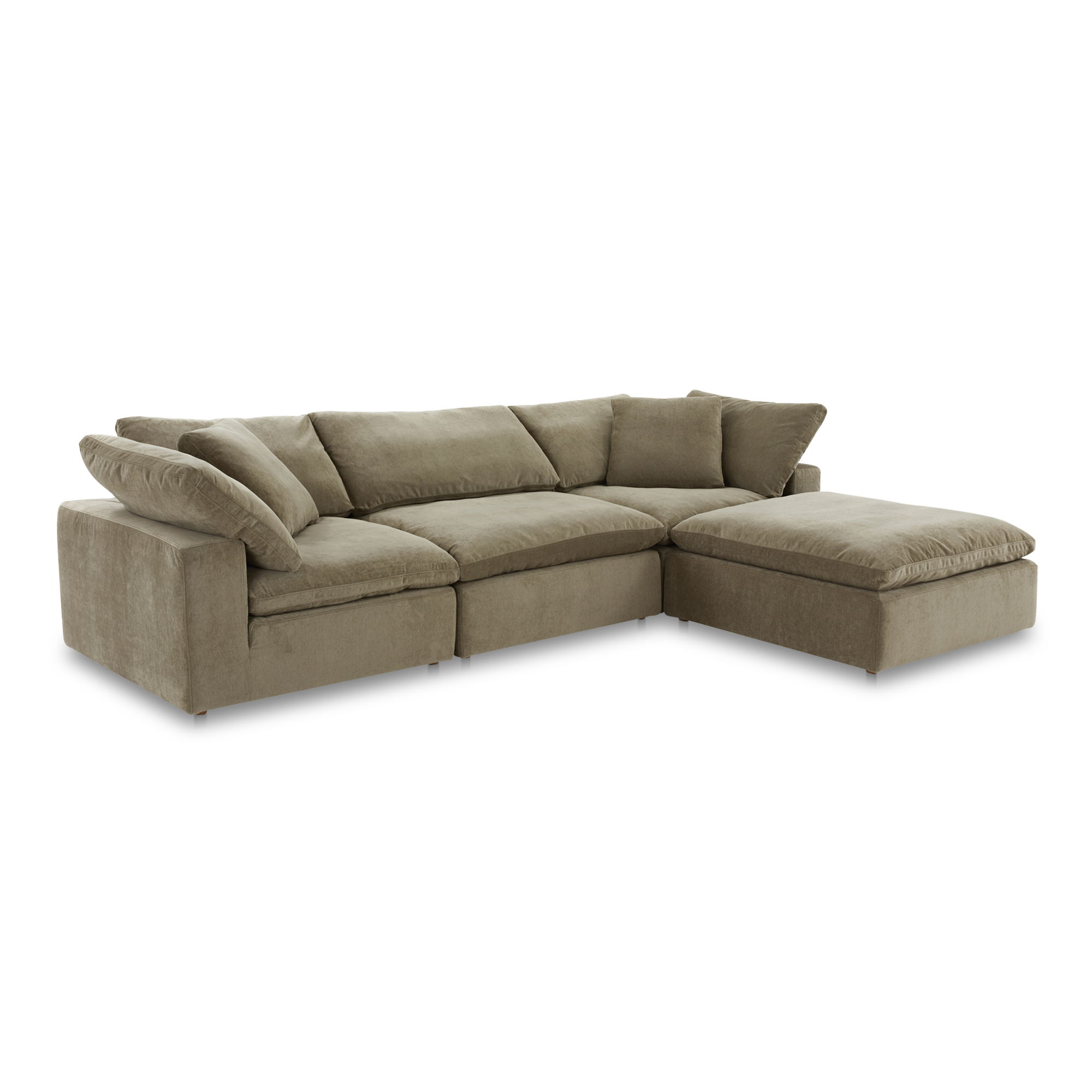 Clay Lounge Modular Sectional Desert Sage large image 