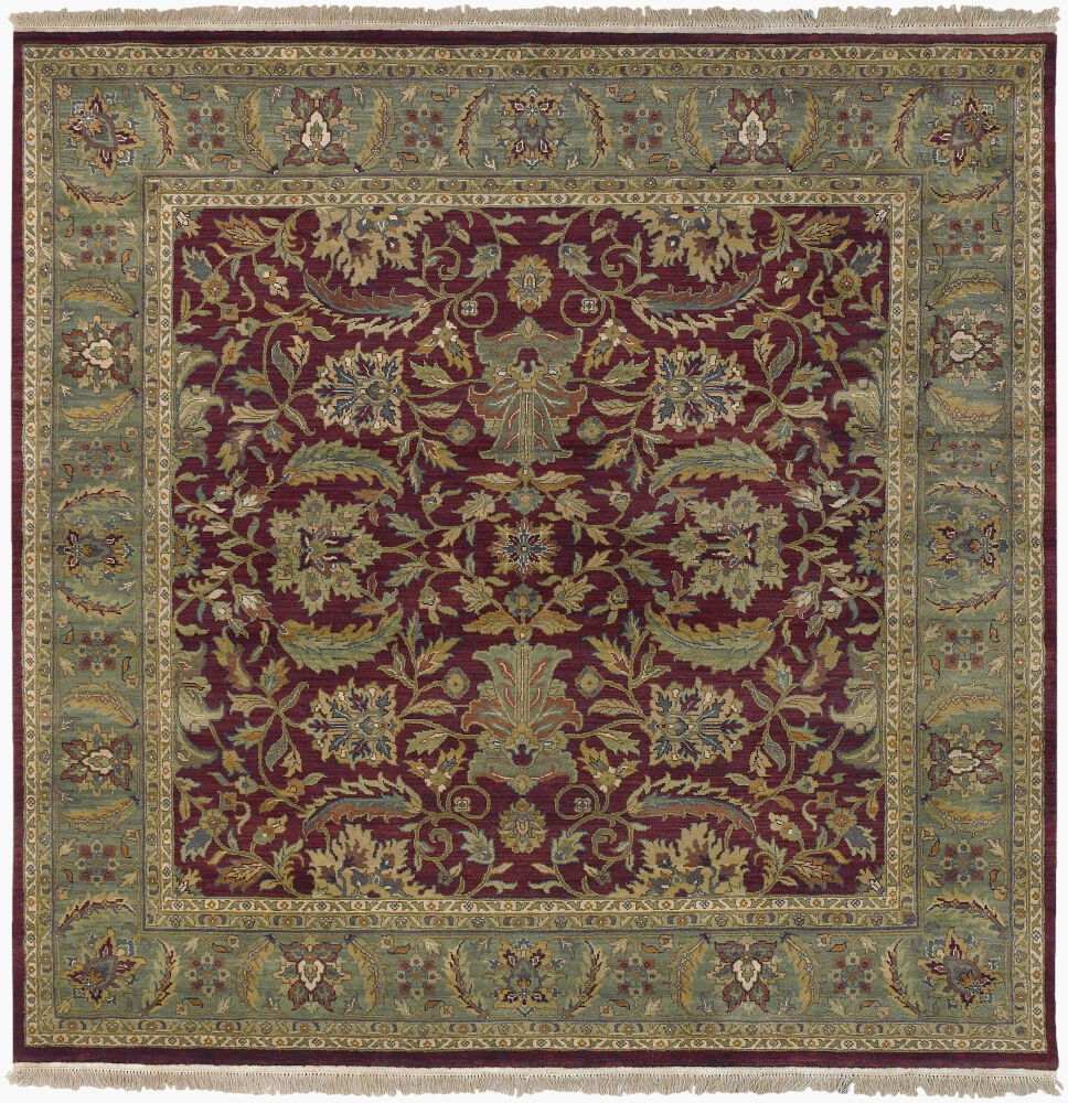 Taj Mahal Handmade Rug, by Surya, 8' length x 8' width