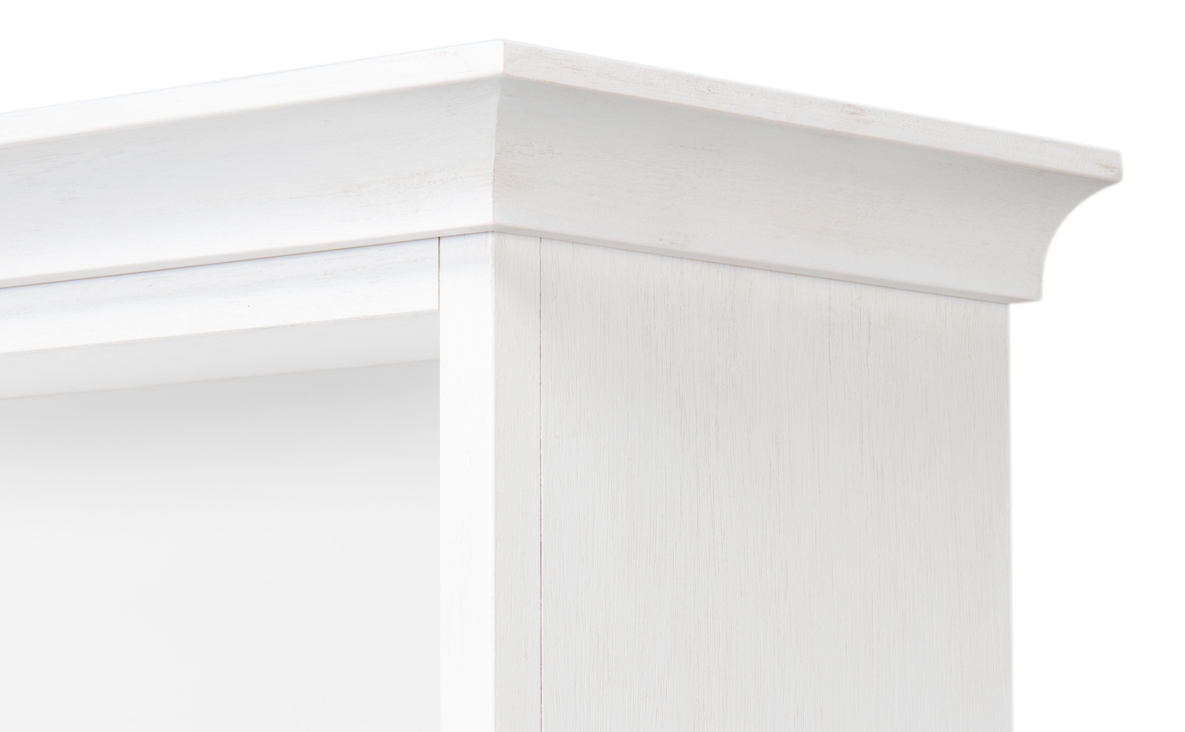 Open Shelf Bookcase, Cortina White, Shelving & Bookcase by Sarreid, 35" length x 16" width x 78" height View 5