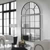 Rousseau Iron Window Arch Mirror, by Uttermost, 60" width x 30.5" height x 1.37" depth thumbnail 2