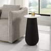 Total Eclipse Marble Accent Table, Side & End Table by Uttermost, 14" width x 24.7" height x 14" depth thumbnail 2