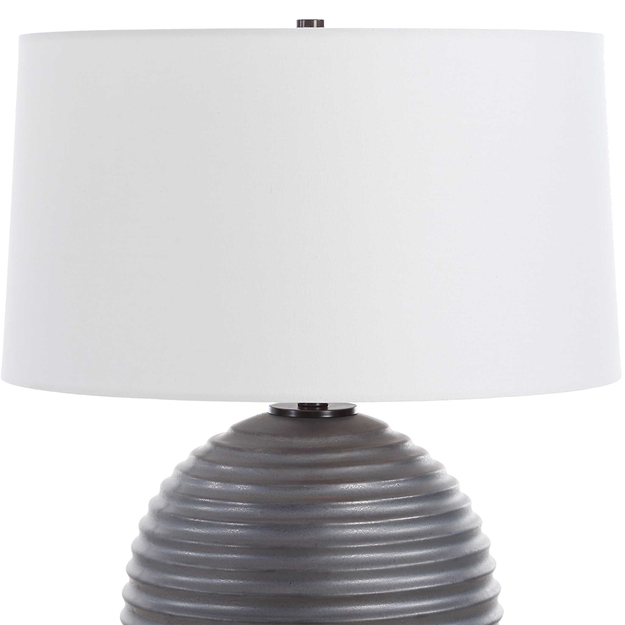 Chelsom Ribbed Table Lamp, by Uttermost, 18" width x 22" height x 18" depth View 6