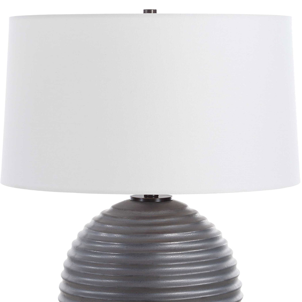 Chelsom Ribbed Table Lamp, by Uttermost, 18" width x 22" height x 18" depth View 6