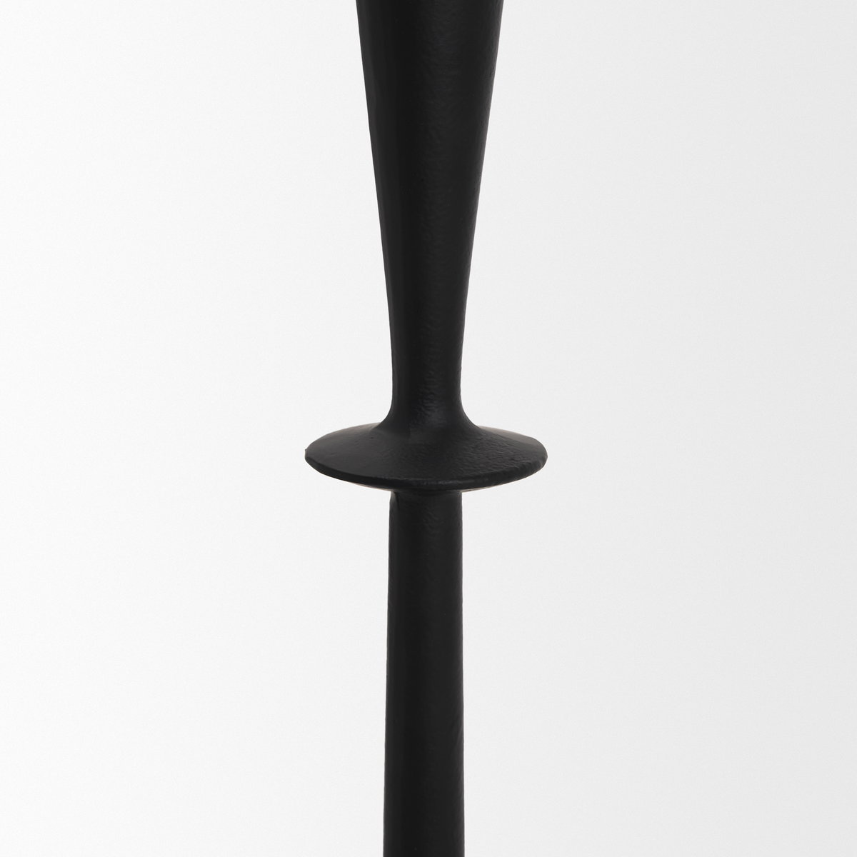 Qwin Matte Black Cast Aluminum Tall Candle Holder, Candles & Candle Holder by Mercana, 4.5" length x 4.5" width x 15" height View 6