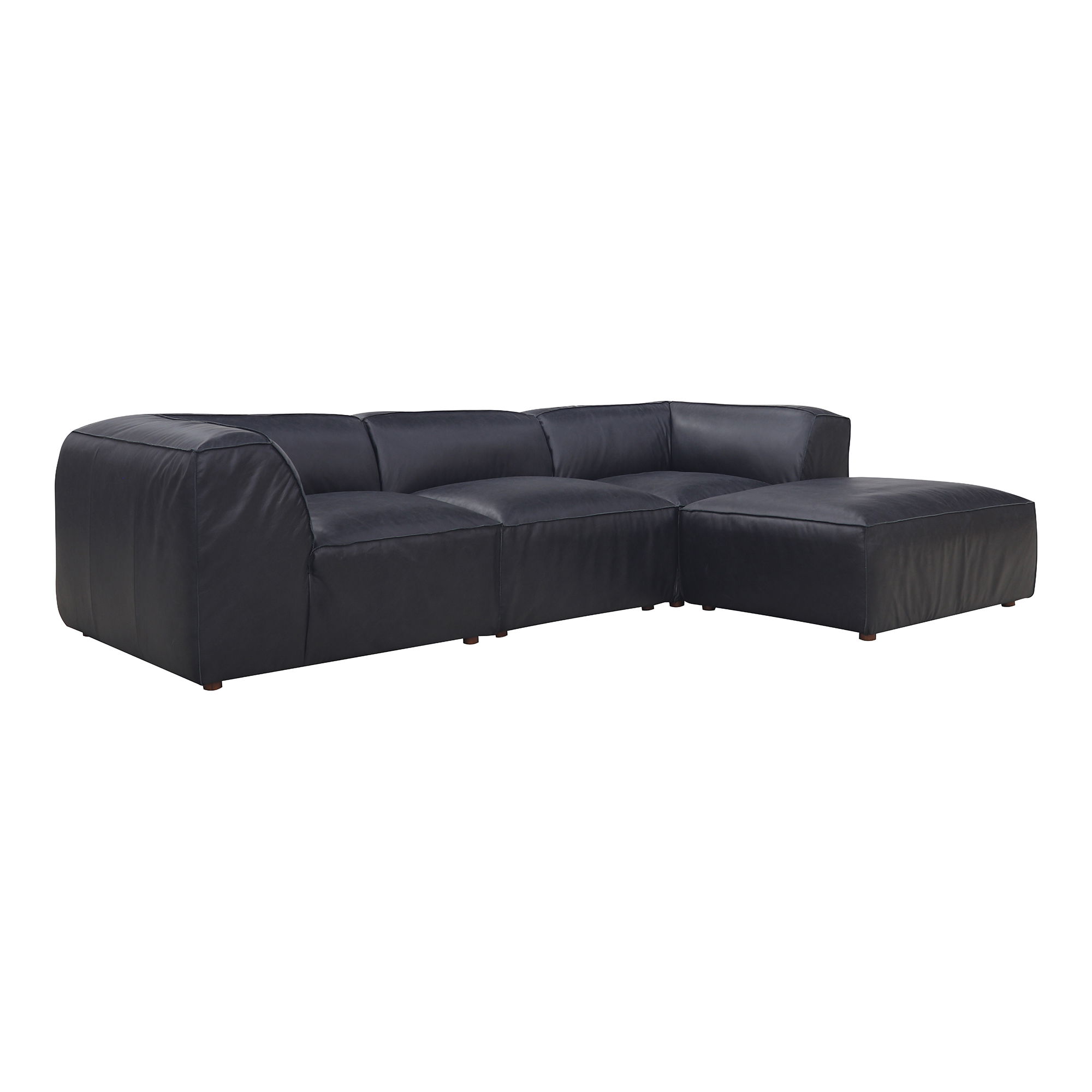Form Lounge Modular Sectional Vantage Black Leather large image 
