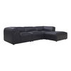 Form Lounge Modular Sectional Vantage Black Leather thumbnail 1