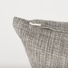 Jacklyn 22x22 Grey Linen Square Decorative Pillow Cover, by Mercana, 22" length x 22" width x 0.2" height thumbnail 11
