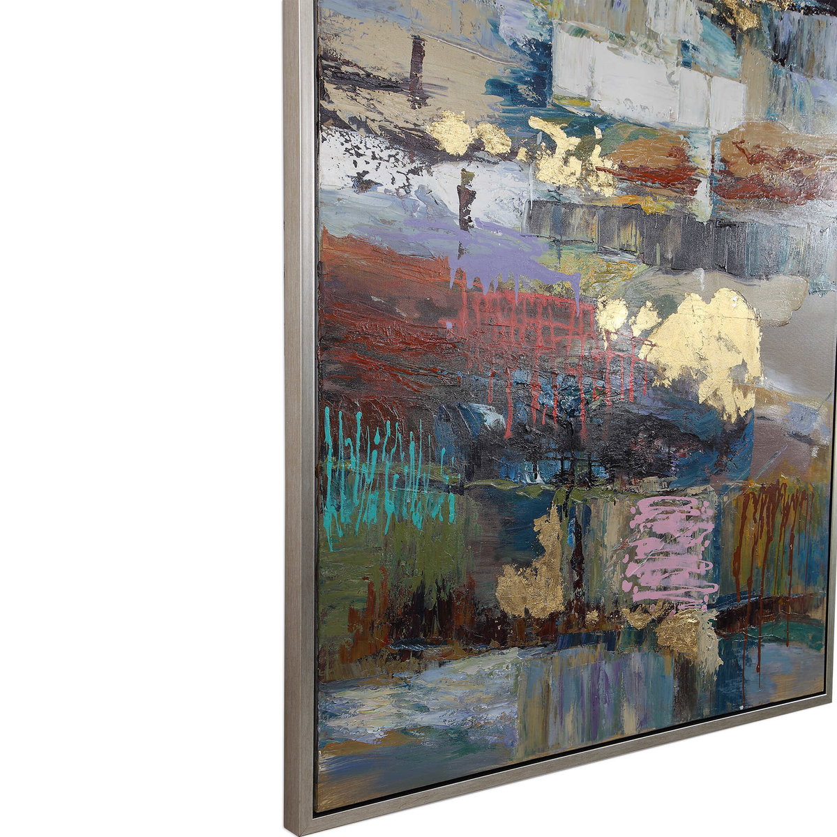 Fiesta Hand Painted Canvas, Art by Uttermost, 37.25" width x 49" height x 1.75" depth View 6