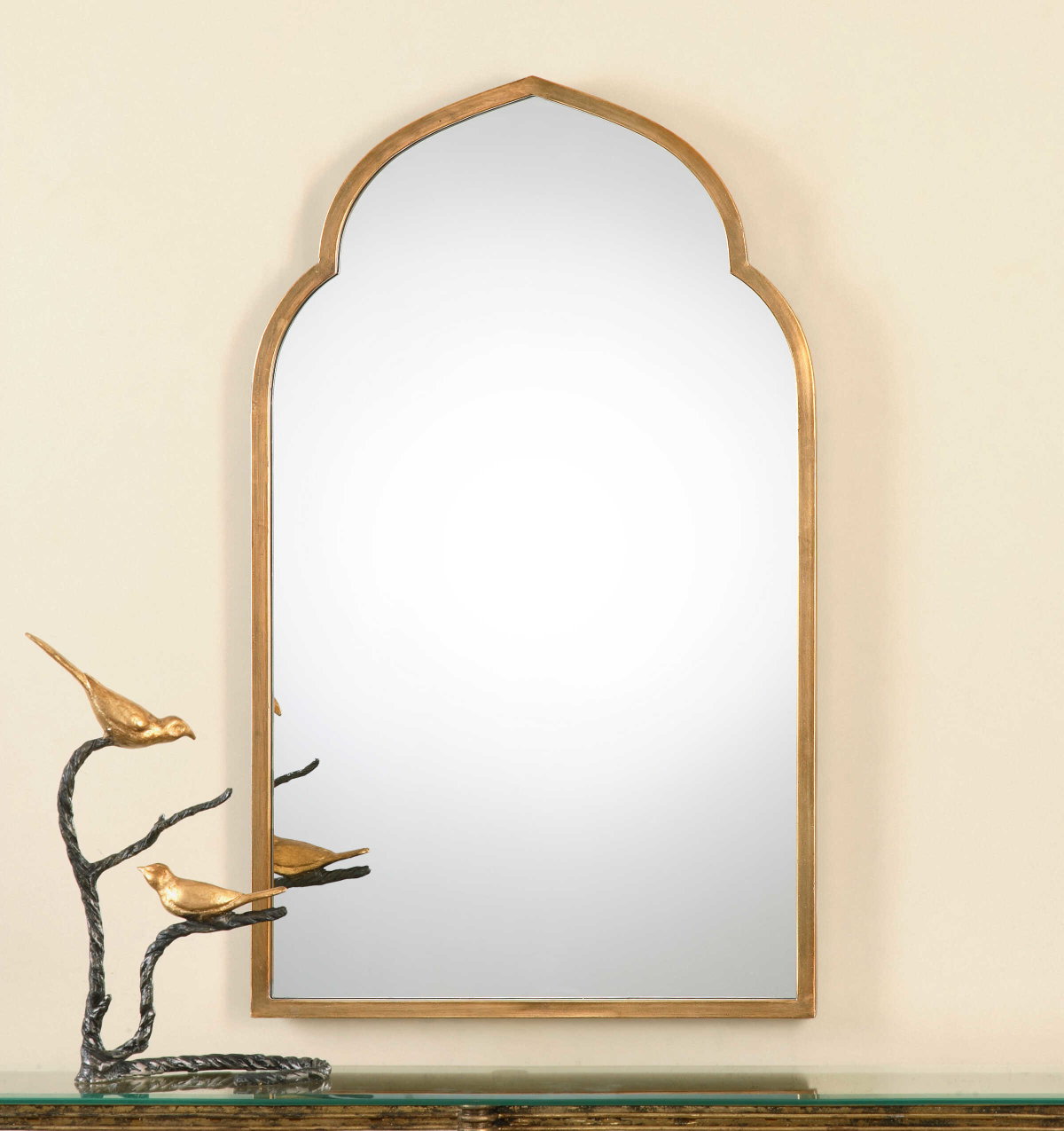 Kenitra Gold Arch Mirror, by Uttermost, 2' width x 3'4" height x 1.12" depth View 4