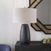Twilight Satin Black Table Lamp, by Uttermost, 1'5" width x 2'3.25" height x 1'5" depth thumbnail 2