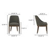 Edward Dining Chair Heather Green, by Moe's Home, 20" width x 33" height x 22" depth thumbnail 7