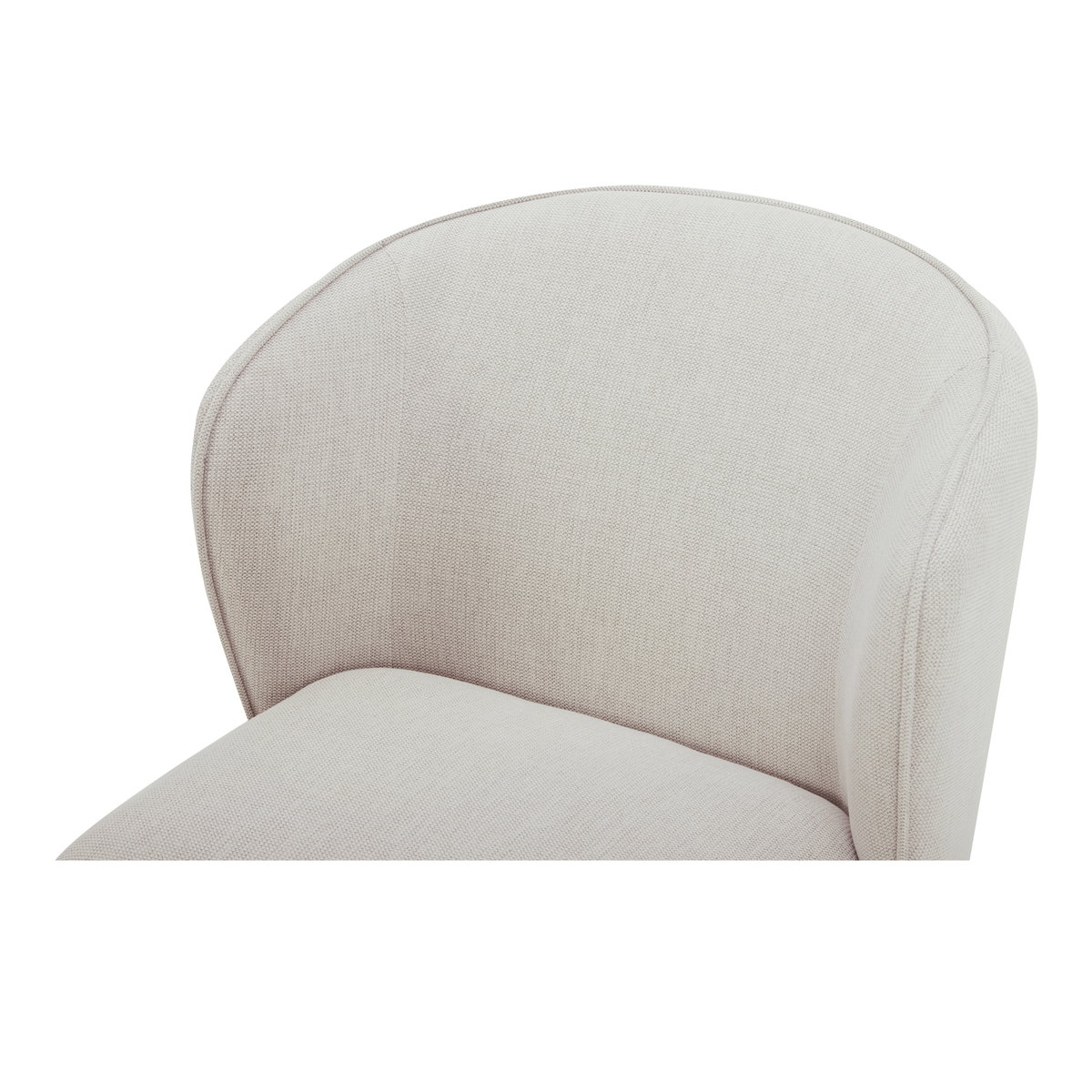 Larson Rolling Dining Chair Heather Grey, by Moe's Home, 24" width x 33" height x 26" depth View 2