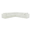 Rue Classic L Modular Sectional Off White, Sectional Sofa by Moe's Home, 136.2" width x 23.6" height x 136.2" depth thumbnail 1