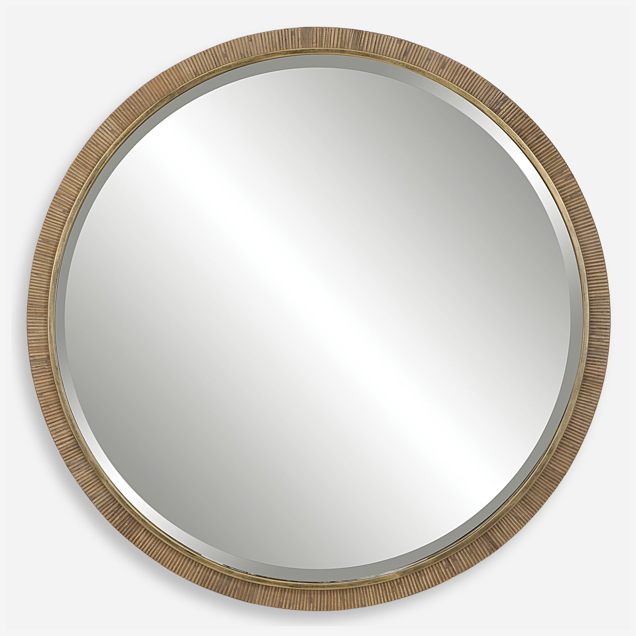 Paradise Round Rattan Mirror large image 