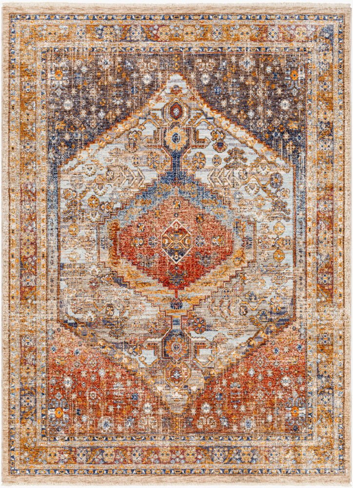 Misterio Machine Woven Rug, by Surya, 1'3.75" length x 1'3.75" width