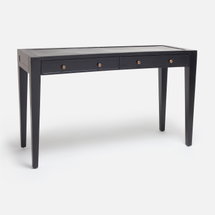 Online Designer Bedroom PARKER, Desk, Matte Black, 54"Lx20"Wx32"H, Metal.