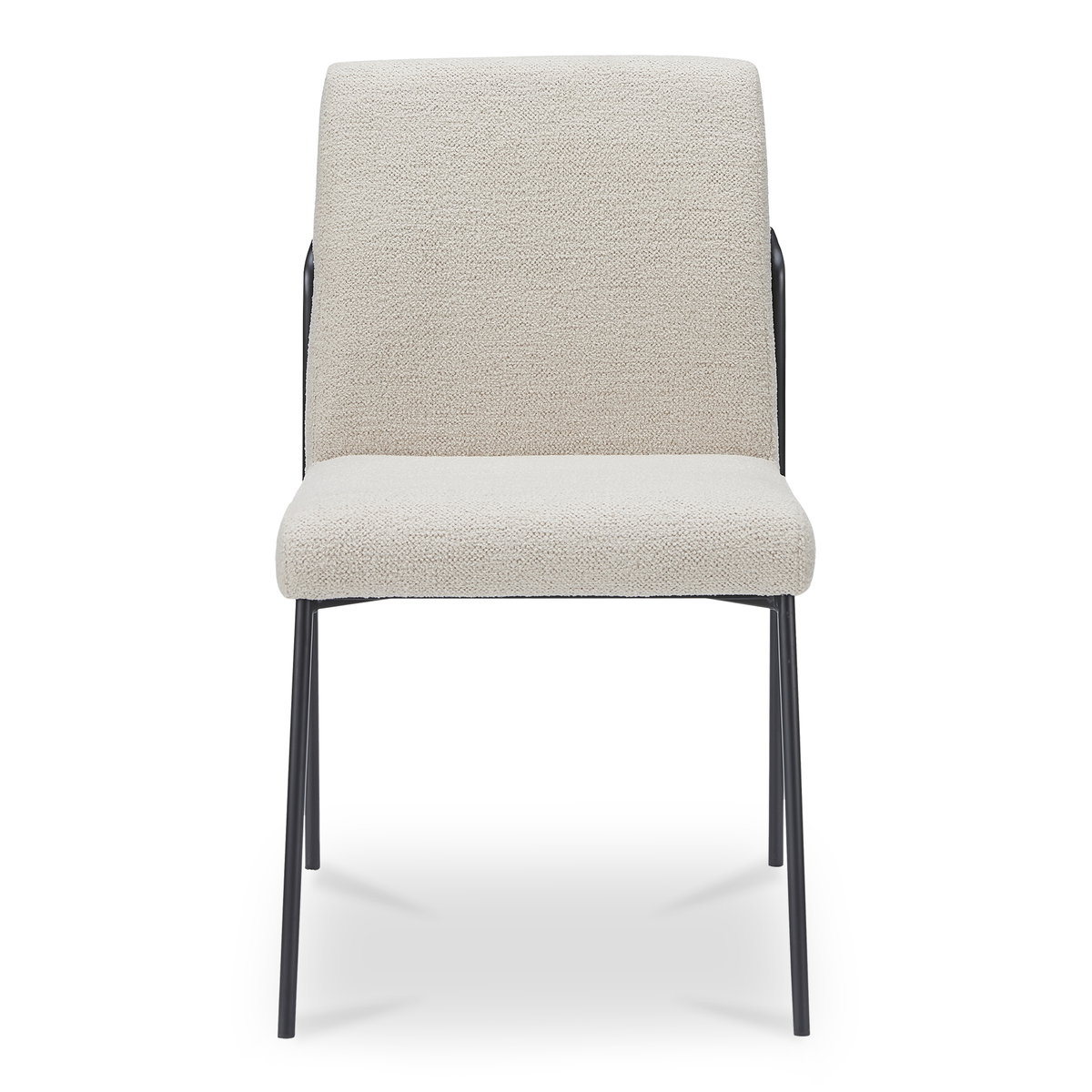 Danny Dining Chair Ivory Set Of Two, by Moe's Home, 18.7" width x 33.9" height x 23.6" depth View 4