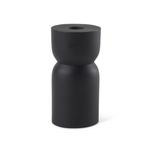 Malta Small Black Metal Candle Holder