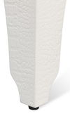 Croco Embossed Leather Stool, Pearl thumbnail 4