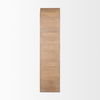 Sorina Reverse Fluted Light Brown Wood Curio Cabinet thumbnail 4