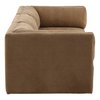 Magda Sofa Brown, Sofas & Sectional by Dovetail, 113.5" width x 29.2" height x 40.5" depth thumbnail 3