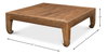 Classic Chinese Coffee Table, by Sarreid, 4'9" length x 4'9" width x 1'6" height thumbnail 11
