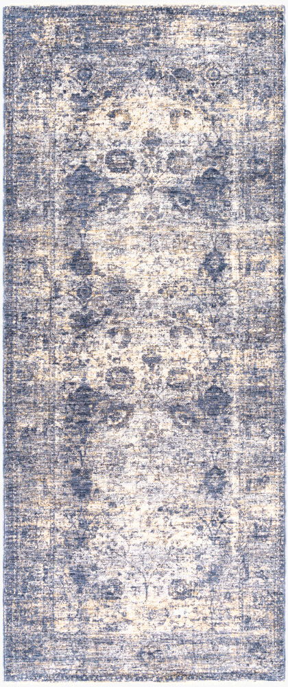 Lincoln Machine Woven Rug, by Surya, 8'0.46" length x 3'3.37" width