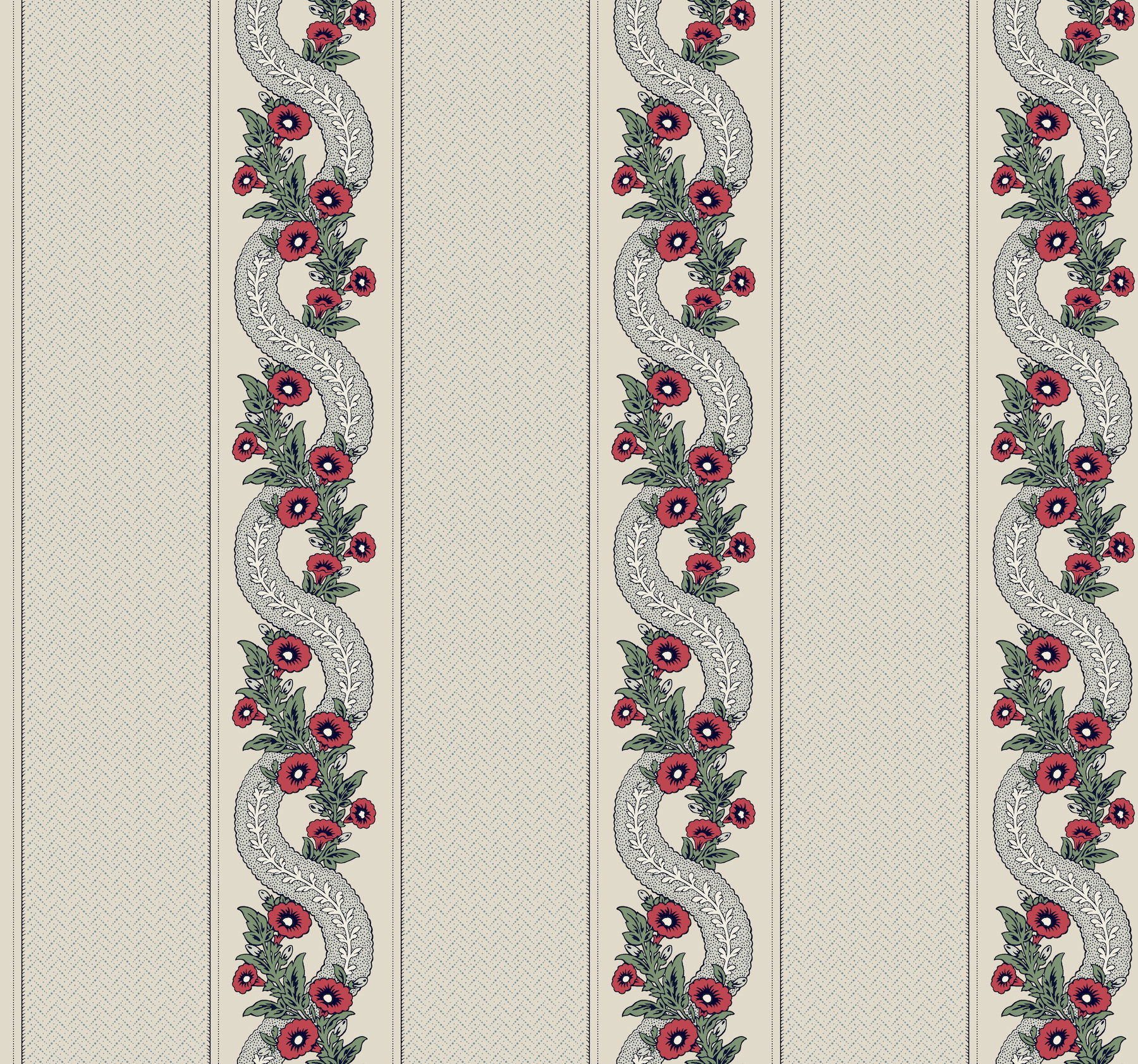 Abbey's Garland Ruby Wallpaper large image 