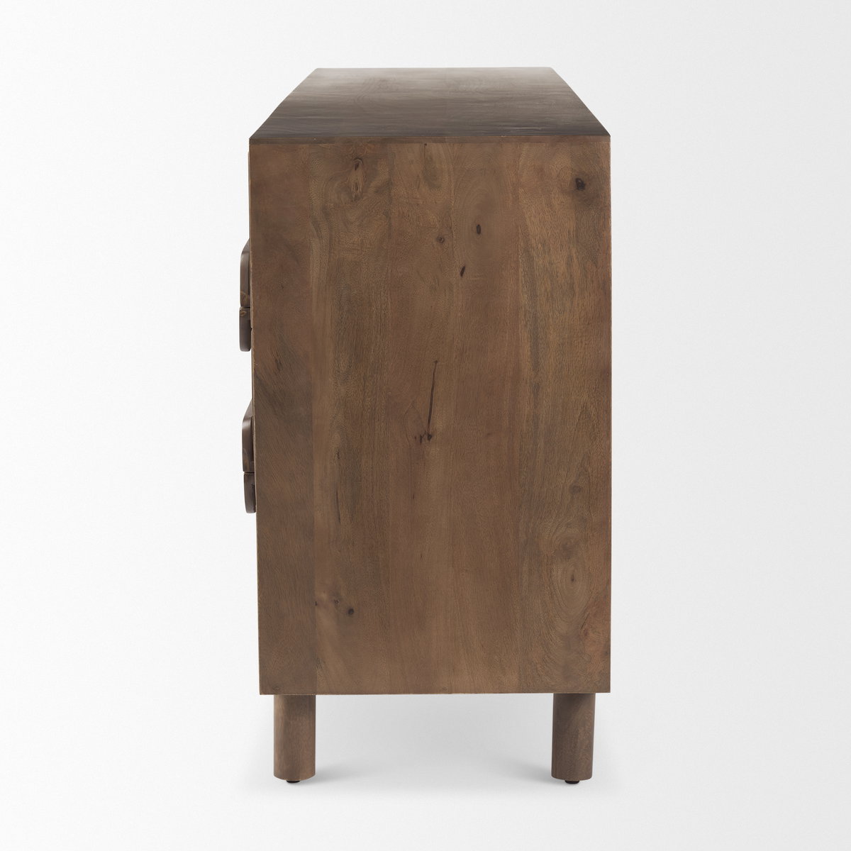 Astrid 71L x 17W x 30.3H Medium Brown Solid Wood 6 Drawer Sideboard, Sideboards & Buffet by Mercana, 71" length x 17" width x 30.25" height View 6