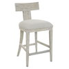 Idris White Counter Stool, Counter & Bar Stool by Uttermost, 20" width x 38" height x 22.5" depth thumbnail 10