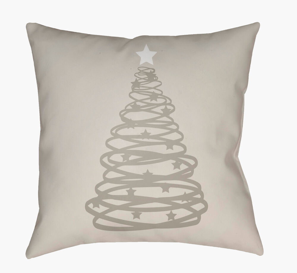 Christmas Tree Accent Pillow, Decorative Pillow by Surya, 20" length x 20" width