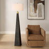 Lathey Tapered Floor Lamp, by Uttermost, 1'7" width x 5'8" height x 1'7" depth thumbnail 2