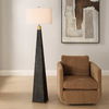 Lathey Tapered Floor Lamp, by Uttermost, 19" width x 68" height x 19" depth thumbnail 2