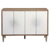 Dani 4 Door White Cabinet, Furniture by Uttermost, 48" width x 34.12" height x 18" depth thumbnail 1
