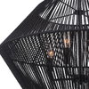 Suva 4 Light Black Rope Pendant, by Uttermost, 28" width x 16.25" height x 28" diameter thumbnail 6