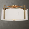 Colfax Brass 3 Light Semi Flush thumbnail 0