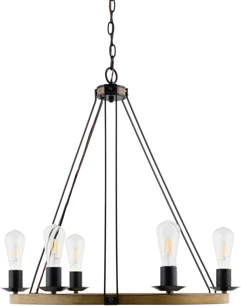 Linares Chandelier, by Surya, 25" length x 25" width x 26" height