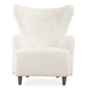 Ingel White Wingback Armchair, Accent Chair by Uttermost, 33" width x 39.5" height x 34" depth thumbnail 1