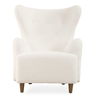 Ingel White Wingback Armchair, Furniture by Uttermost, 33" width x 39.5" height x 34" depth thumbnail 1