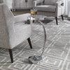 Waveney Nickel Drink Table, Side & End Table by Uttermost, 11.5" width x 24" height x 11.5" depth thumbnail 2