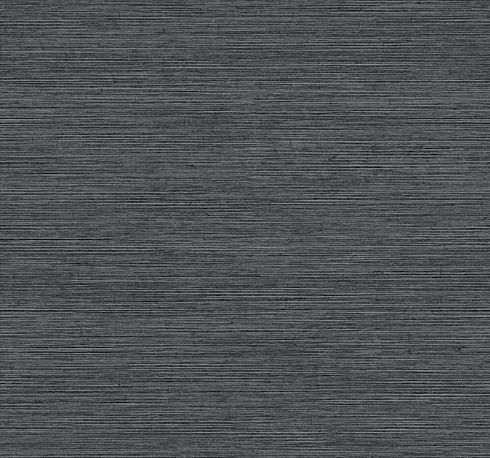 Shining Sisal Grasscloth Black Metallic Wallpaper