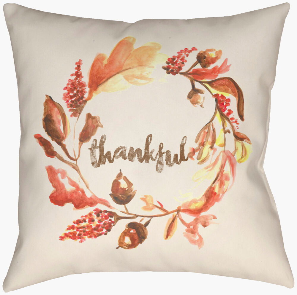 Lodge Cabin Accent Pillow, Decorative Pillow by Surya, 16" length x 16" width