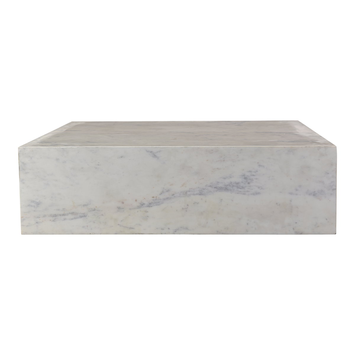 Nash Coffee Table White, by Moe's Home, 40" width x 12" height x 40" depth View 1