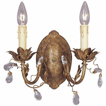 Online Designer Combined Living/Dining French Classic 12" Wide Wall Sconce