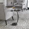 Waveney Bronze Drink Table, Side & End Table by Uttermost, 11.5" width x 24" height x 11.5" depth thumbnail 2